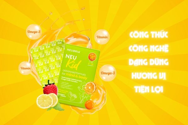 Neukids H/30v Neubria Kids Bổ Sung Omega3 Và Vitamin Trẻ Em