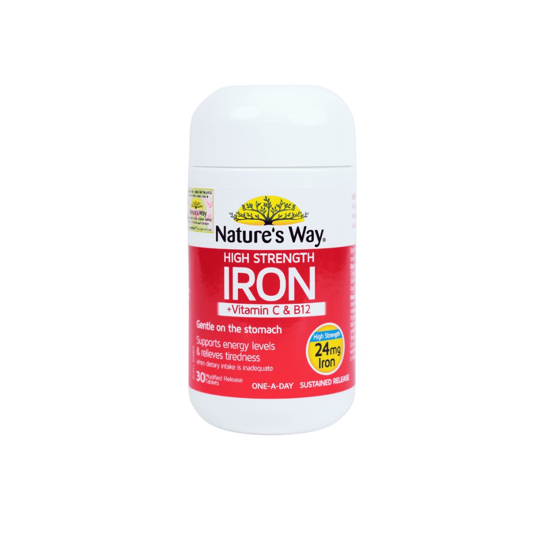 High Strength Iron + Vitamin C&B12 L/30V NATURE'S WAY